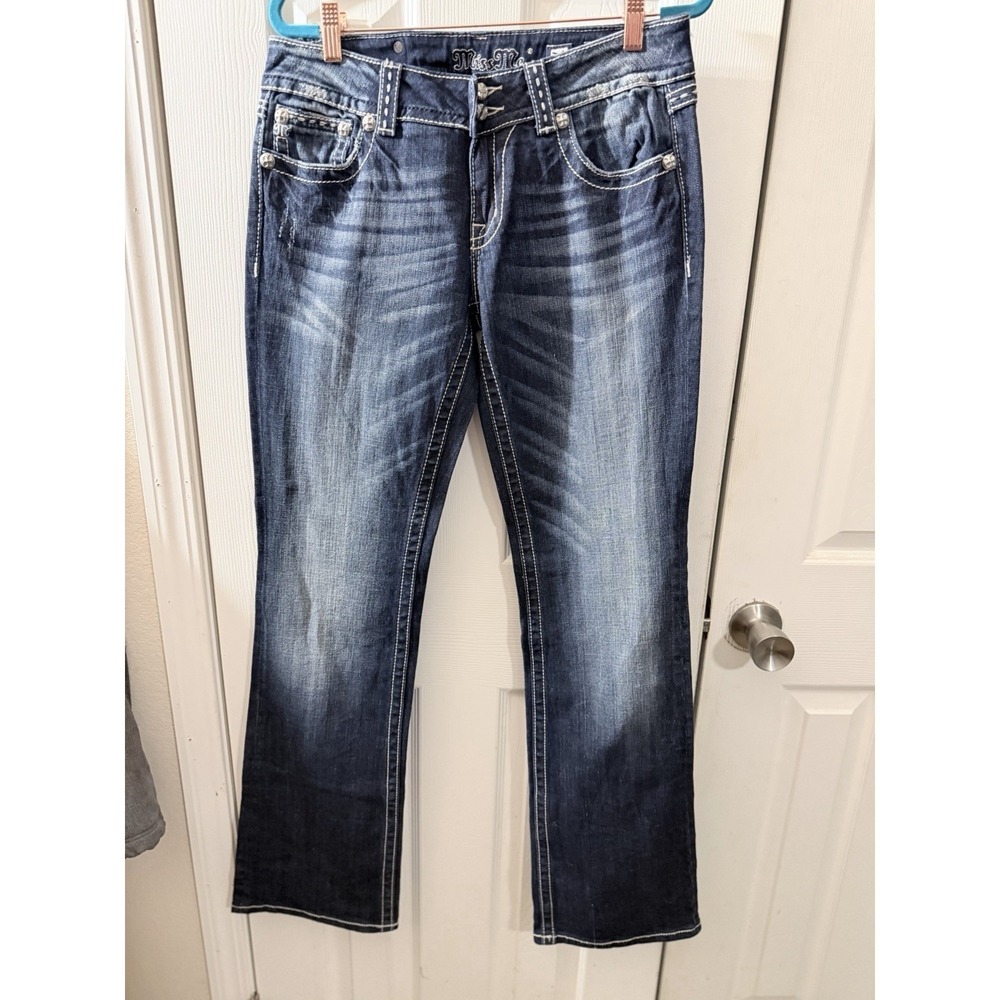 Miss Me Jeans Boot JPW5066 Size 31 Dark Wash 34.5 Inch Inseam